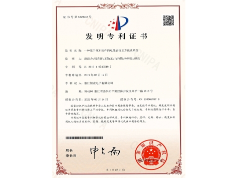 Patent Certificate